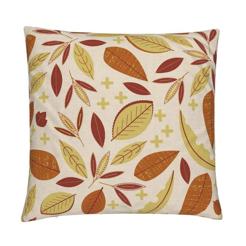 Falling Leaves Cotton Linen Pillow Cover